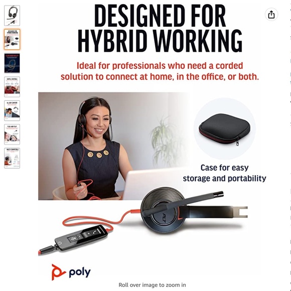 Poly Blackwire 5220 USB-A Wired Headset (Plantronics) - Picture 3 of 3